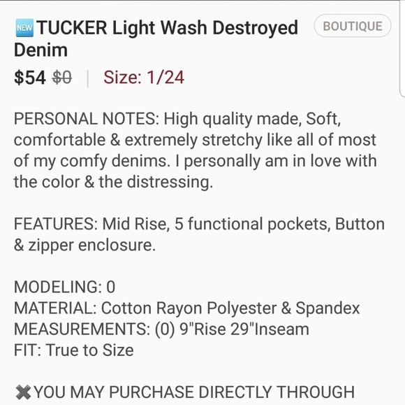 Tucker Light Wash Destroyed Denim - Picture 5 of 5